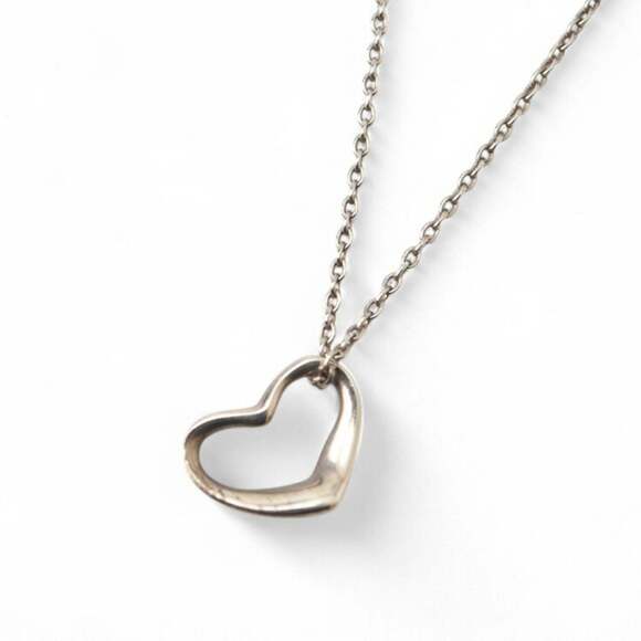 Tiffany Necklace Pendant Silver TIFFANY&Co. Elsa Peretti Heart Width 11mm